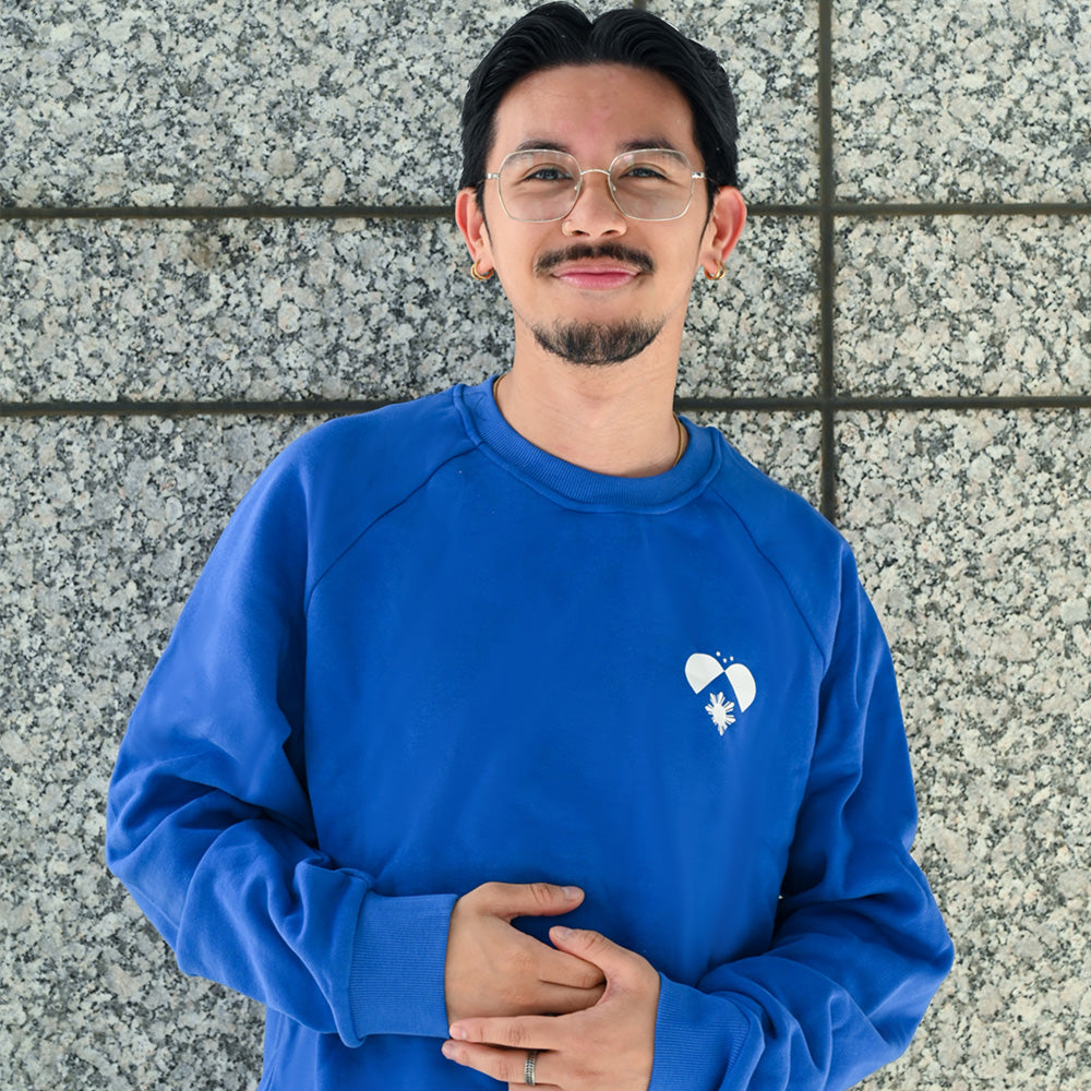 Resilient Housing Program - Collab Blue Crewneck